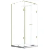 BuyLando.Shop Emma U-Duschkabine 90 x 100 cm rechts 90 x 180 cm D648360641500