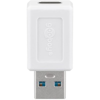 Wentronic Goobay USB-C 3.0 [Buchse] auf USB-A 3.0 [Stecker], Adapter, weiß