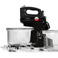 SMAPP Handmixer Mixer mit Schüssel 451.88 2 Schüsseln schwarz