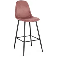BIZZOTTO Barhocker New Irelia 2er- Set aus Samt, Rosa