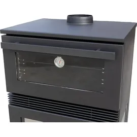Teba TKS 15 Stahl Schwarz/Abdeckplatte Glas