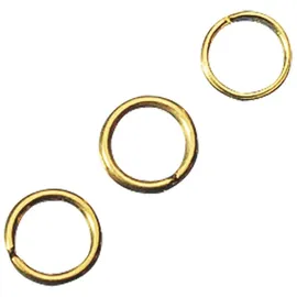 Rayher Ringel 8mm ø 1mm 20 Stück gold