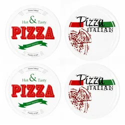 4er Set Pizzateller 2x Hot & Tasty + 2x Pizza Italian 30,5cm