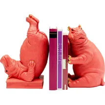 Kare Buchstütze Hippo Pink 2 St.
