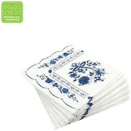 Home fashion Lunchservietten „Zwiebelmuster“, 33x33 cm, 3-lagig, Home Fashion®, 20 Stück