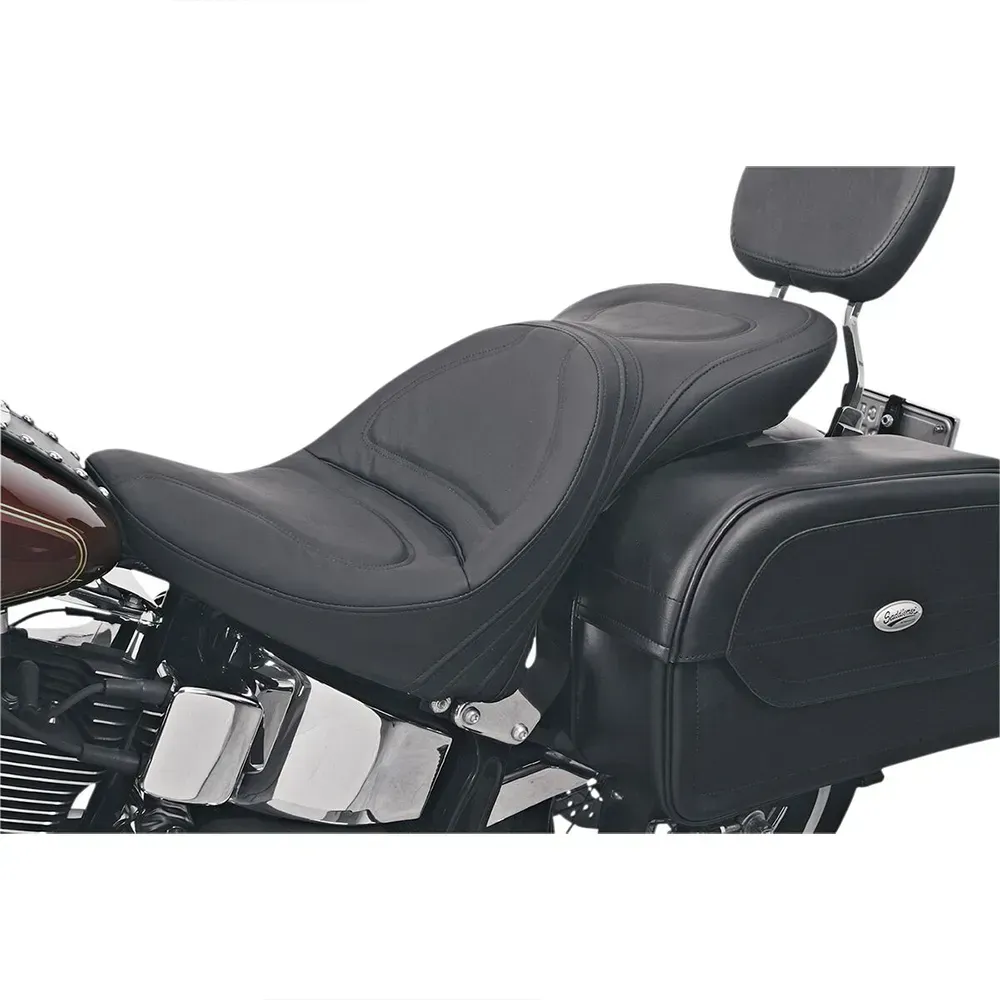 Saddlemen ExplorerTM Harley Davidson Flst 1450 Heritage Softail 2006-2006 8150js Motorradsitz - Black - One Size