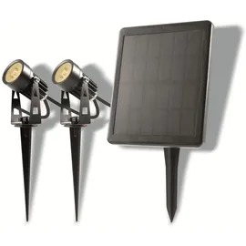 Die BOLD LED-Solar-Erdspießstrahler LED/1W 2er Set