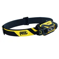 Petzl PIXA Professionelle LED-Stirnlampe, 450 Lumen, IP68 Wasserdicht, Schwarz/Gelb, batteriebetrieben
