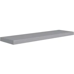 vidaXL Schwebende Wandregale 2 Stk. Grau 90x23,5x3,8cm MDF