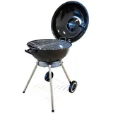 schweng Edelstahl Holzkohle Kugelgrill schwarz