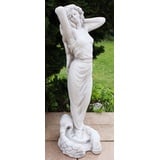 Deko Garten Figur Statue Frau als Wasserspeier Dekofigur Gartenskulptur Skulptur aus Beton Höhe 68 cm