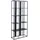 Mendler HWC-P12 Bücherschrank 180 x 80 x 31 cm Schwarz