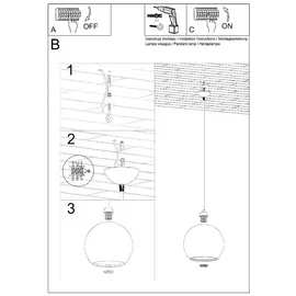 Sollux Ball 1-flg. 30 cm rund weiß