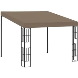 vidaXL Wand-Pavillon 3x3 m Taupe Stoff