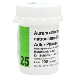 Biochemie Adler 25 Aurum Chlor.Natronat.D12 Adler
