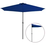 furnicato Balkon-Sonnenschirm 300 x 155 cm Blau