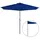 furnicato Balkon-Sonnenschirm 300 x 155 cm Blau