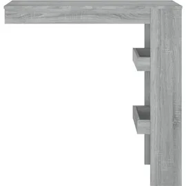 vidaXL Wand-Bartisch Grau Sonoma 102x45x103,5 cm Holzwerkstoff