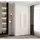 abiks möbel Drehtürenschrank COMO 120 x 245,5 x 50 cm Weiß/Gold