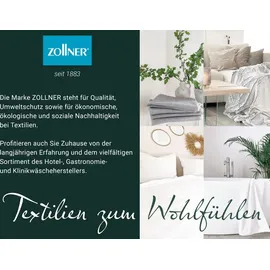 ZOLLNER Ganzjahresbettdecke mit Steppung, 240x220 cm, 2150 g, weiß - Weiß