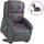 vidaXL Massagesessel mit Aufstehhilfe Kunstleder 144,5 x 82 x 0 cm Grau elektrisch