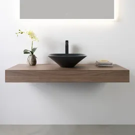 Neoro n50 & rivea Konsolenplatte B: 120 H: 12 cm aus Holz-Werkstoff (HPL), BN0465WL,