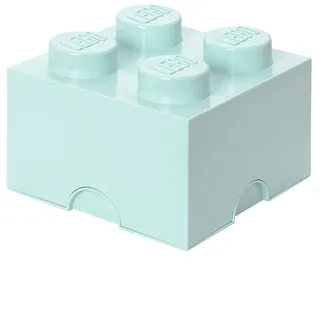 Aufbewahrungsstein, 4 Noppen, Stapelbare Aufbewahrungsbox, 5,7 l, mintgrün
