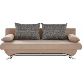 Jockenhöfer Schlafcouch Mikrofaser 2-Sitzer Braun