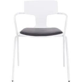 Beliani Esszimmerstuhl 2er Set MANSON Schwarz / Weiß