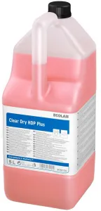 ECOLAB Clear Dry HDP Plus Klarspüler, Professionelles Geschirrspülen - Sauber, sicher und effizient, 5 l - Kanister (1 Karton = 2 Kanister)