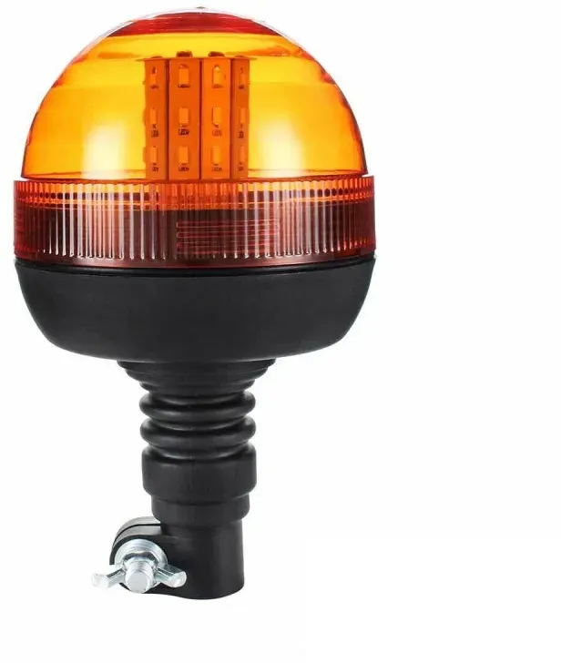 LED-Not- und Signalleuchte, 40 LEDs, 3 Lichtmodi, Warnleuchte (Kuppel), Orange/Gelb, 12–24 V, E‐Mark E9