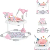 Moni Hopser Hop Fußstütze Musik höhenverstellbar 360 drehbarer Sitz Spielcenter rosa