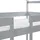 Beliani Hochbett Labatut 90 x 200 cm Kiefer grau