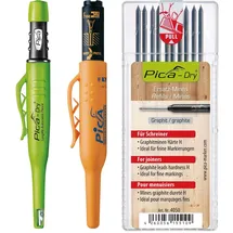 Pica Dry Tieflochmarker Graphit + Pica 150 Rot