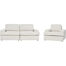 Beliani Sofa Set 4-Sitzer ALLA Stoff Hellbeige