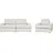 Beliani Sofa Set 4-Sitzer ALLA Stoff Hellbeige