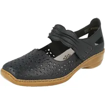 Rieker Damen Geschlossene Ballerinas, Blau 39