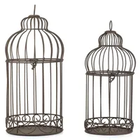 moritz Vogelkäfig 2er Set 56 x 25 x 19,3 cm braun