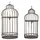 moritz Vogelkäfig 2er Set 56 x 25 x 19,3 cm braun