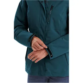 KILLTEC Damen Outdoorjacke Funktionsjacke mit abzippbarer Kapuze KOW 140 WMN Jckt wasserdicht, Winddicht, atmungsaktiv 00834-petrol 36