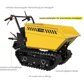 Güde Muldenkipper Stahl 110 l Gelb/Schwarz