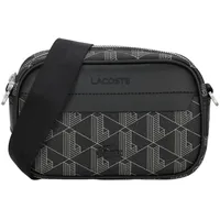 Lacoste The Blend Umhängetasche 20 cm Kunstleder Schwarz/Grau
