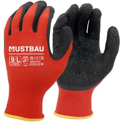 Mustbau Arbeitshandschuhe 12 Pack,Rutschfest Gartenhandschuhe Montagehandschuhe, SIZE: M