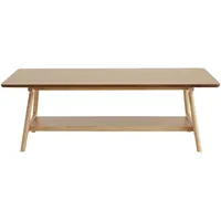 Miliboo Rechteckiger Couchtisch skandinavisch aus Eichenfurnier B120 cm BAKAR