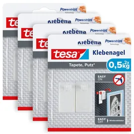 Tesa Klebenagel für Tapeten und Putz 0,5 kg im 4er Pack