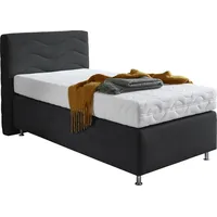 Westfalia Schlafkomfort Boxspringbett "Sigma", schwarz, B:115cm L:210cm, Bezug Bett: