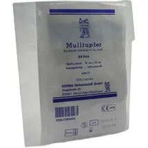 KERMA Verbandstoff GmbH Mulltupfer 15x15cm walnussgross steril