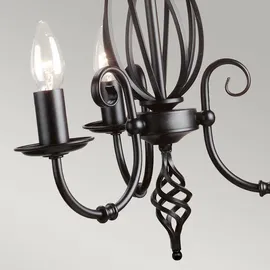 Elstead Lighting Artisan 3 E14 Hängelampe 36 cm schwarz