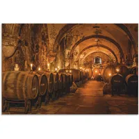 ARTland Wandbild »Historischer Weinkeller Eberbach«, Wein Bilder, (1 St.),