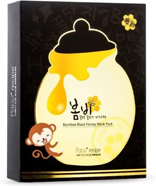 Papa Recipe Bombee Black Honig-Maske Packung 10 Stück Bombee Black Honig